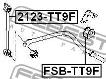 Front anti roll bar link Febest 2123-TT9F