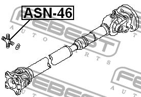 Joint, propeller shaft Febest ASN-46