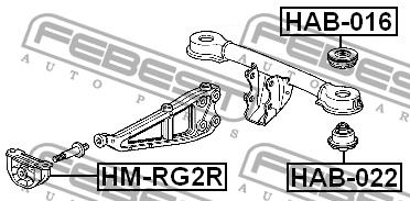 Gearbox mount Febest HM-RG2R