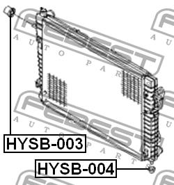 Radiator hub Febest HYSB-003