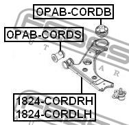Silent block front lever rear Febest OPAB-CORDB