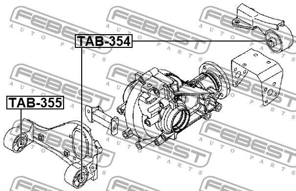 Silent block Febest TAB-355