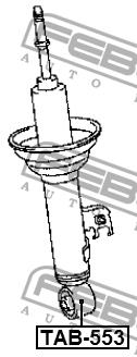 Silent block front upper arm Febest TAB-553