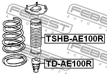 Febest Rear shock absorber bump – price 34 PLN