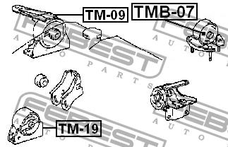 Engine mount Febest TMB-07