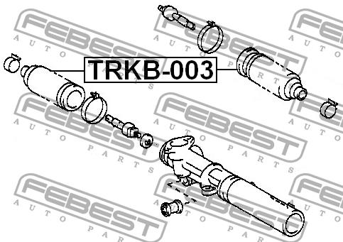 Steering rack boot Febest TRKB-003