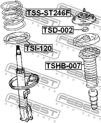 Febest Front Shock Absorber Support – price 118 PLN