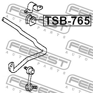 Febest Front stabilizer bush – price