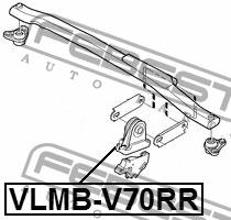 Silent block Febest VLMB-V70RR