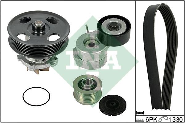 INA 529 0040 30 DRIVE BELT KIT, WITH WATER PUMP 529004030