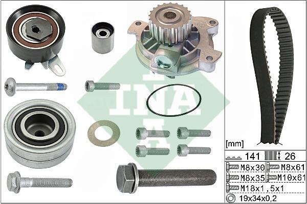  530 0482 30 TIMING BELT KIT WITH WATER PUMP 530048230