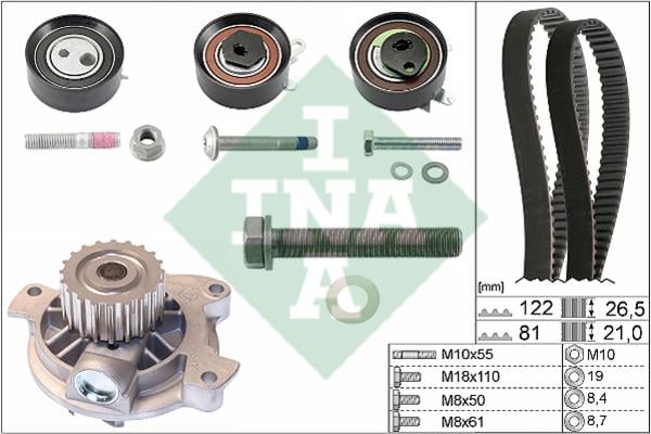  530 0483 30 TIMING BELT KIT WITH WATER PUMP 530048330