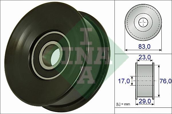 INA 532 0730 10 Idler Pulley 532073010