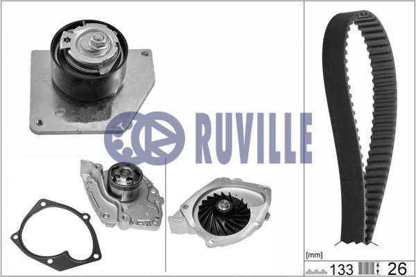 Ruville 55629701 TIMING BELT KIT WITH WATER PUMP 55629701