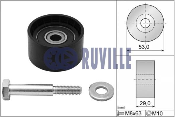 Ruville 55898 Tensioner pulley, timing belt 55898