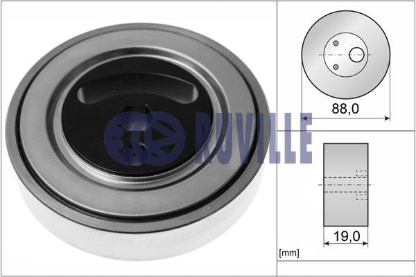 Ruville 57721 V-ribbed belt tensioner (drive) roller 57721