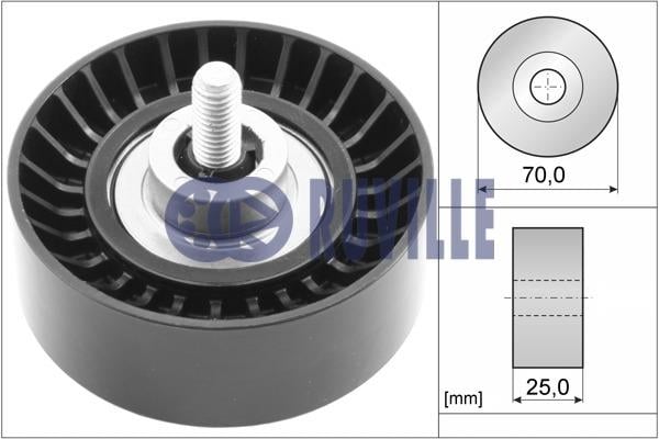 Ruville 57107 V-ribbed belt tensioner (drive) roller 57107