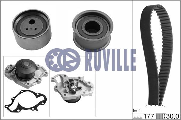 Ruville 57323701 TIMING BELT KIT WITH WATER PUMP 57323701