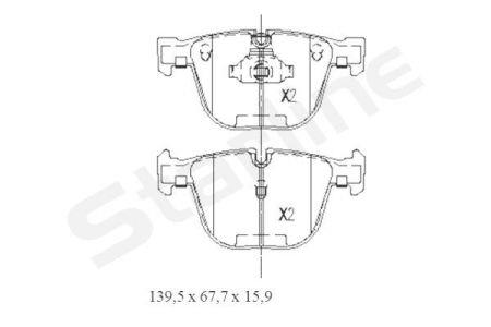 StarLine BD S439 Disc brake pad set BDS439
