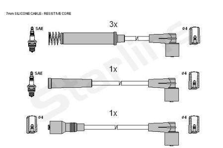 StarLine ZK 2792 Ignition cable kit ZK2792