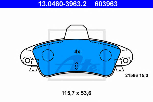 Ate Brake pad set – price [object Object] PLN