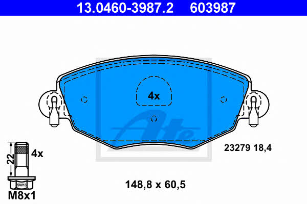Ate Brake pad set – price 220 PLN