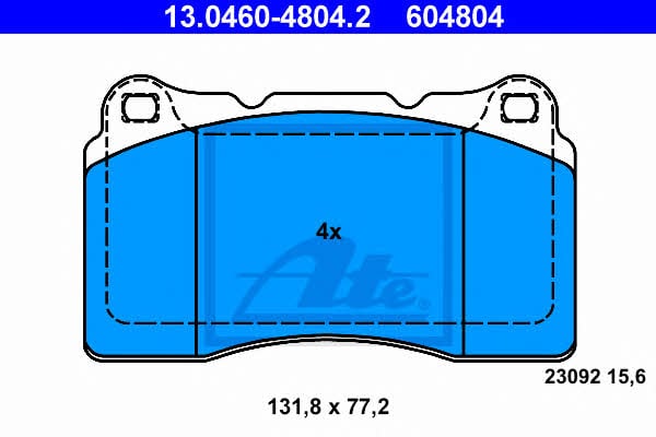 Ate Brake pad set – price 261 PLN