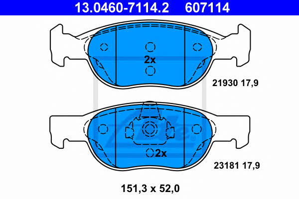 Ate Brake pad set – price 125 PLN