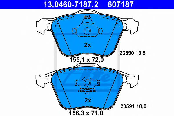 Ate Brake pad set – price 318 PLN