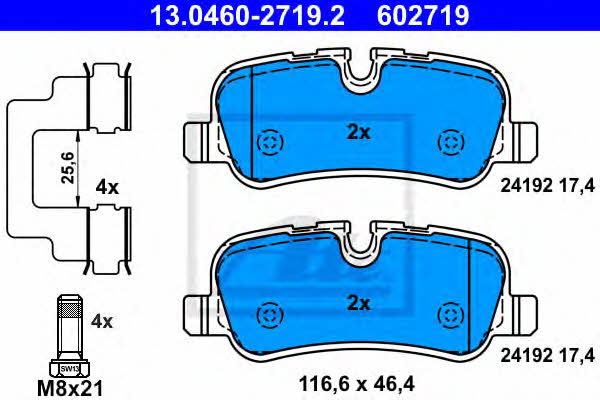 Ate Brake pad set – price 211 PLN