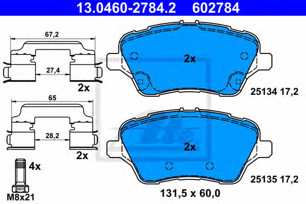 Ate Brake pad set – price 283 PLN