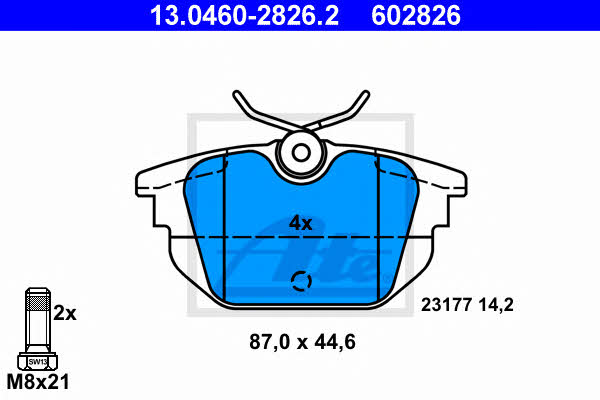 Ate Brake pad set – price 138 PLN