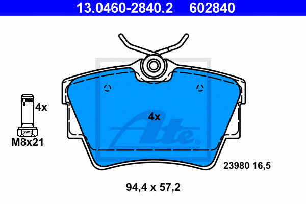 Ate Brake pad set – price 169 PLN