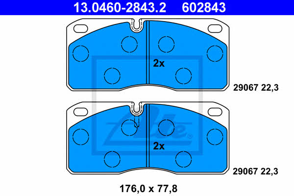 Ate Brake pad set – price 312 PLN