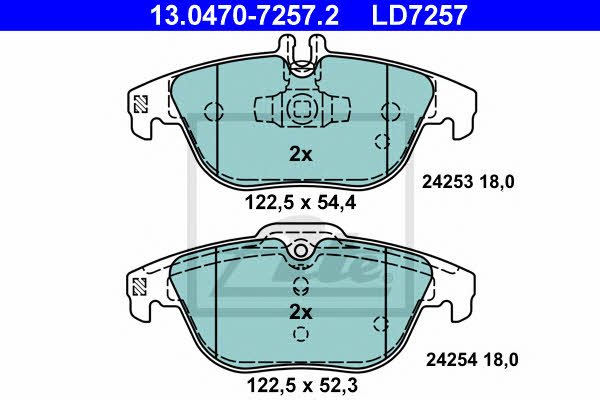 Ate ATE CERAMIC disc brake pads, set – price 259 PLN