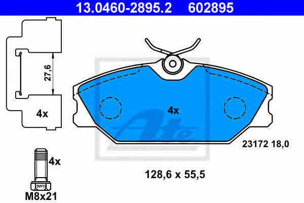 Ate Brake pad set – price 185 PLN