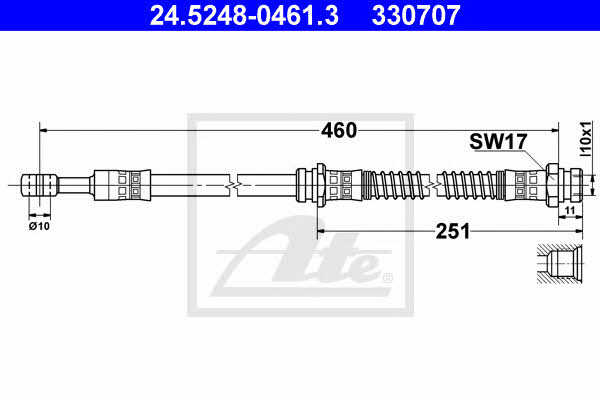 Ate Brake Hose – price [object Object] PLN