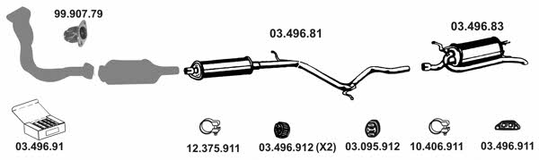  032070 Exhaust system 032070