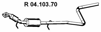 Eberspaecher 04.103.70 Exhaust pipe 0410370