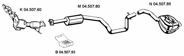  042165 Exhaust system 042165
