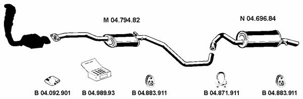  042276 Exhaust system 042276