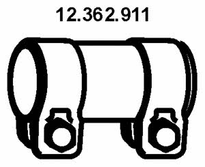 Eberspaecher 12.362.911 Exhaust clamp 12362911