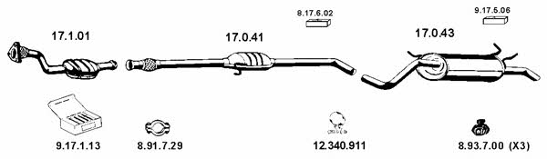  132301 Exhaust system 132301