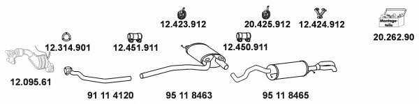 Eberspaecher 20_330 Exhaust system 20330