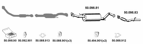 Eberspaecher 502039 Exhaust system 502039