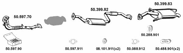 502062 Exhaust system 502062