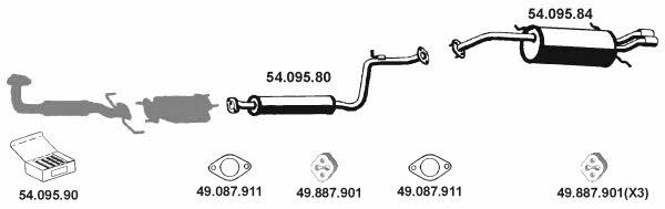  542017 Exhaust system 542017