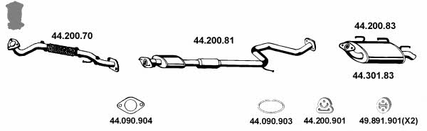 442010 Exhaust system 442010
