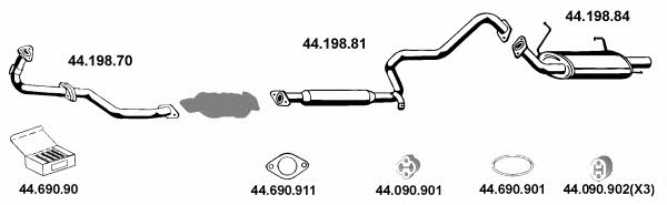  442065 Exhaust system 442065