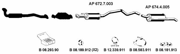  AP_2203 Exhaust system AP2203